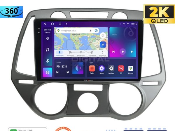 LM Digital - LM ZD8838 GPS Οθόνη OEM Multimedia Αυτοκινήτου για Hyundai i20 2008 > 2014 (CarPlay/AndroidAuto/BT/GPS/WIFI/GPRS)