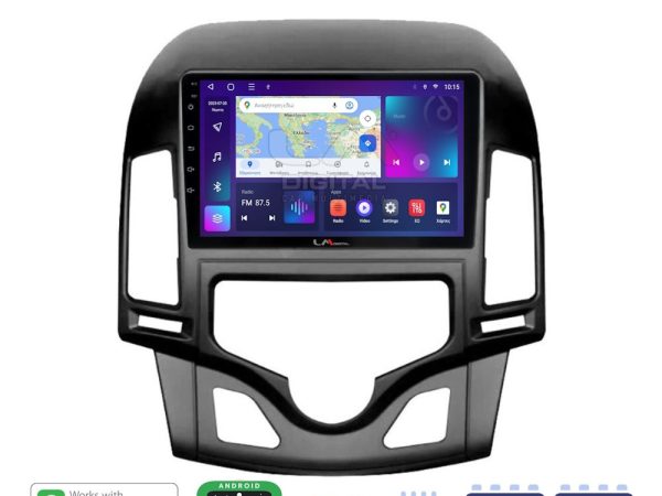 LM Digital - LM ZE8043CL GPS Οθόνη OEM Multimedia Αυτοκινήτου για HYUNDAI i30 2007-2012  (CarPlay/AndroidAuto/BT/GPS/WIFI/GPRS)