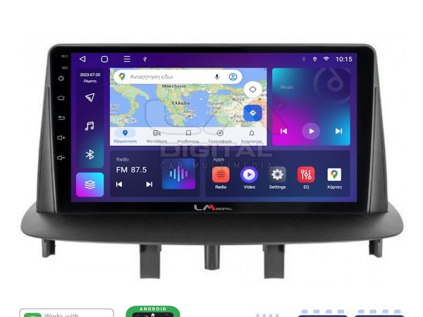 LM Digital - LM ZE8145 GPS Οθόνη OEM Multimedia Αυτοκινήτου για RENAULT MEGANE3 (CarPlay/AndroidAuto/BT/GPS/WIFI/GPRS)