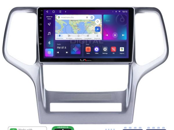 LM Digital - LM ZE8234 GPS Οθόνη OEM Multimedia Αυτοκινήτου για Jeep Gran Cherokee 2011 > 2013 (CarPlay/AndroidAuto/BT/GPS/WIFI/GPRS)