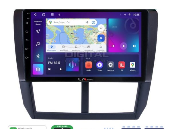 LM Digital - LM ZE8272 GPS Οθόνη OEM Multimedia Αυτοκινήτου για SUBARU IMPREZA-FORESTER 2009>2012 (CarPlay/AndroidAuto/BT/GPS/WIFI/GPRS)