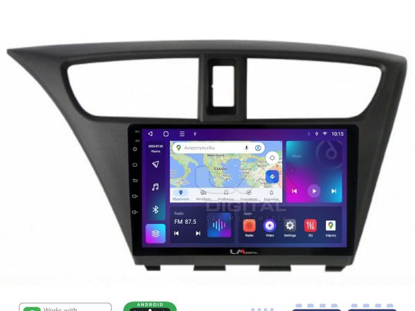 LM Digital - LM ZE8389 GPS Οθόνη OEM Multimedia Αυτοκινήτου για Honda Civic 2012 > 2016 (CarPlay/AndroidAuto/BT/GPS/WIFI/GPRS)