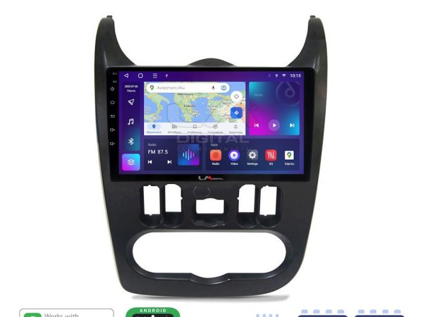 LM Digital - LM ZE8432B GPS Οθόνη OEM Multimedia Αυτοκινήτου για Dacia Duster 2006 > 2012 (CarPlay/AndroidAuto/BT/GPS/WIFI/GPRS)