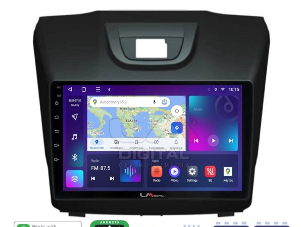 LM Digital - LM ZE8435 GPS Οθόνη OEM Multimedia Αυτοκινήτου για ISUZU DMAX 2012> (CarPlay/AndroidAuto/BT/GPS/WIFI/GPRS)