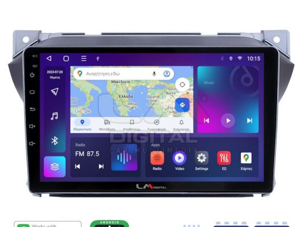 LM Digital - LM ZE8449 GPS Οθόνη OEM Multimedia Αυτοκινήτου για Suzuki Alto 2009>2016 (CarPlay/AndroidAuto/BT/GPS/WIFI/GPRS)