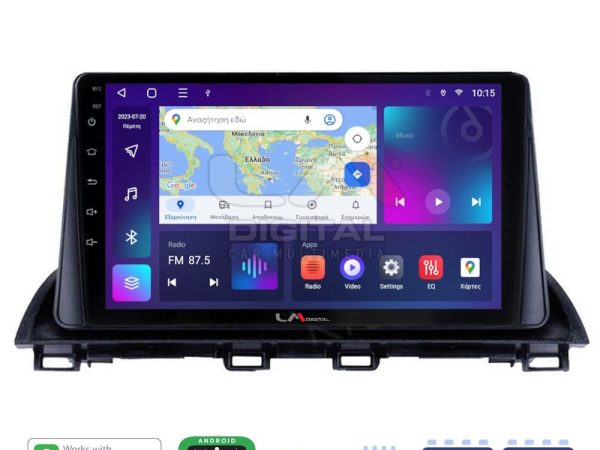 LM Digital - LM ZE8461 GPS Οθόνη OEM Multimedia Αυτοκινήτου για Mazda 3 2014 >  (CarPlay/AndroidAuto/BT/GPS/WIFI/GPRS)