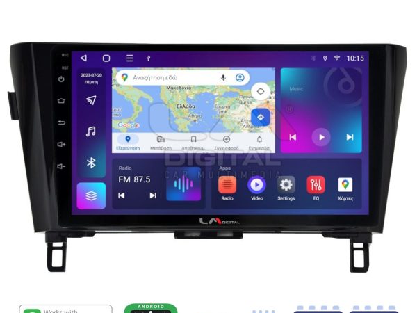 LM Digital - LM ZE8473 GPS Οθόνη OEM Multimedia Αυτοκινήτου για NISSAN QASHQAI & XTRAIL 2014> (CarPlay/AndroidAuto/BT/GPS/WIFI/GPRS)