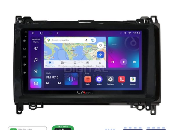 LM Digital - LM ZE8668 GPS Οθόνη OEM Multimedia Αυτοκινήτου για MERCEDES A(W169),B(W245) - SPRINTER - VITO   (CarPlay/AndroidAuto/BT/GPS/WIFI/GPRS)