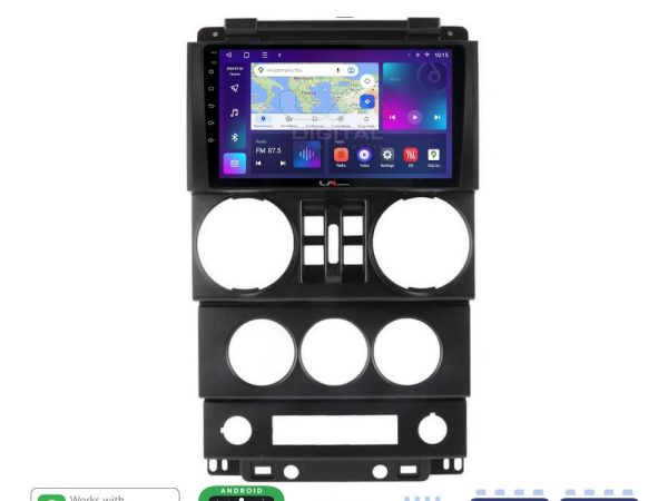 LM Digital - LM ZE8748B GPS Οθόνη OEM Multimedia Αυτοκινήτου για JEEP WRANGLER 2007 > 2011 (CarPlay/AndroidAuto/BT/GPS/WIFI/GPRS)