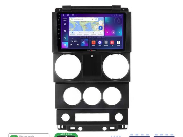LM Digital - LM ZE8748C GPS Οθόνη OEM Multimedia Αυτοκινήτου για Jeep Wrangler 2007 > 2011 (CarPlay/AndroidAuto/BT/GPS/WIFI/GPRS)