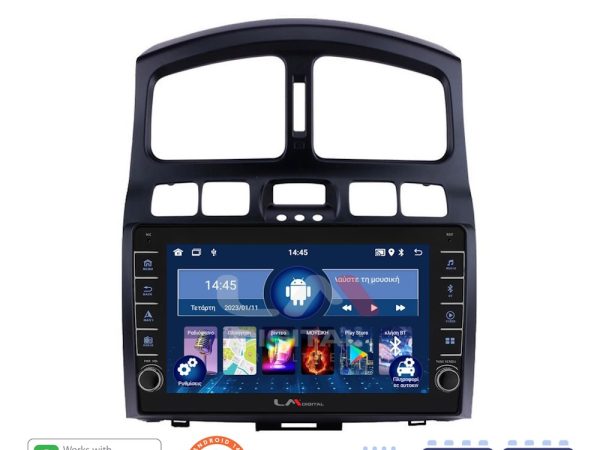 LM Digital - LM ZG4317 GPS Οθόνη OEM Multimedia Αυτοκινήτου για Hyundai Santa Fe 2000 > 2006 (CarPlay/AndroidAuto/BT/GPS/WIFI/GPRS)