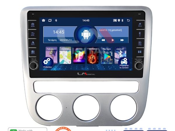 LM Digital - LM ZG4488 GPS Οθόνη OEM Multimedia Αυτοκινήτου για VW Scirocco & Eos 2008 > 2013 (CarPlay/AndroidAuto/BT/GPS/WIFI/GPRS)