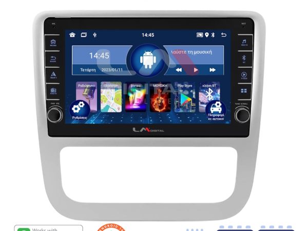 LM Digital - LM ZG4489 GPS Οθόνη OEM Multimedia Αυτοκινήτου για VW Scirocco & Eos 2008 > 2013 (CarPlay/AndroidAuto/BT/GPS/WIFI/GPRS)