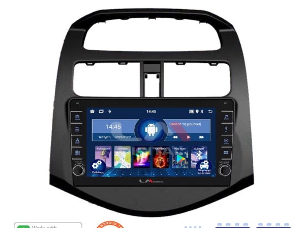 LM Digital - LM ZG4589 GPS Οθόνη OEM Multimedia Αυτοκινήτου για DAEWOO SPARK 2009>2016 (CarPlay/AndroidAuto/BT/GPS/WIFI/GPRS)