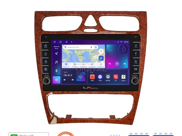 LM Digital - LM ZG8171W GPS Οθόνη OEM Multimedia Αυτοκινήτου για Mercedes C Class 1999 > 2004 (Προ Facelift) (CarPlay/AndroidAuto/BT/GPS/WIFI/GPRS)
