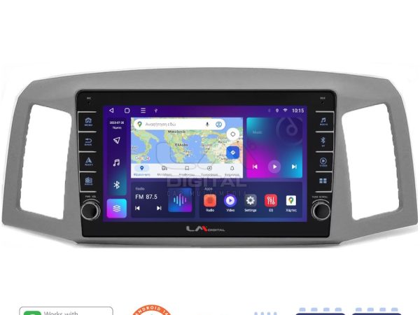 LM Digital - LM ZG8307 GPS Οθόνη OEM Multimedia Αυτοκινήτου για Jeep Grand Cherokee 2004 > 2011 (CarPlay/AndroidAuto/BT/GPS/WIFI/GPRS)