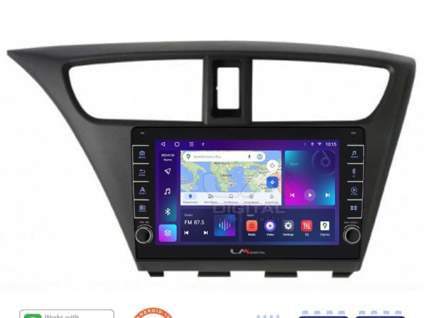 LM Digital - LM ZG8389 GPS Οθόνη OEM Multimedia Αυτοκινήτου για Honda Civic 2012 > 2016 (CarPlay/AndroidAuto/BT/GPS/WIFI/GPRS)