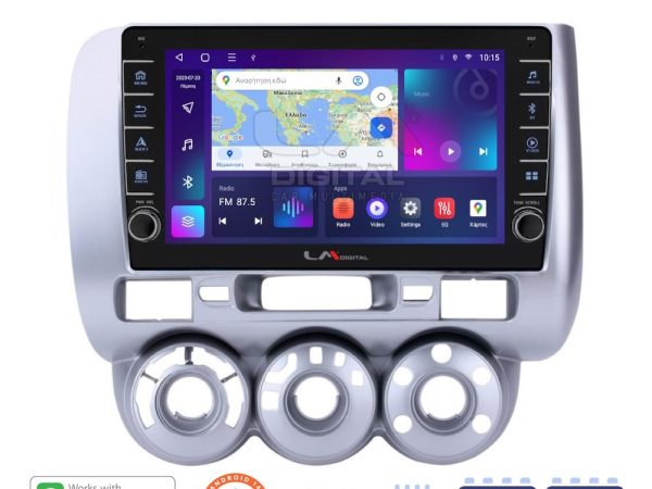 LM Digital - LM ZG8730 GPS Οθόνη OEM Multimedia Αυτοκινήτου για HONDA JAZZ 2002>2009 (CarPlay/AndroidAuto/BT/GPS/WIFI/GPRS)