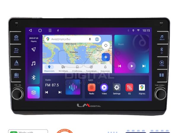 LM Digital - LM ZG8892 GPS Οθόνη OEM Multimedia Αυτοκινήτου για Opel Vivaro - Renault Trafic - Nissan Primastar 2002 >2009 (CarPlay/AndroidAuto/BT/GPS/WIFI/GPRS)