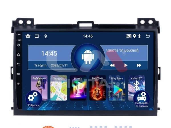 LM Digital - LM ZL4384 GPS Οθόνη OEM Multimedia Αυτοκινήτου για TOYOTA LANDCRUISER J100 2003>2009   (BT/GPS/WIFI)