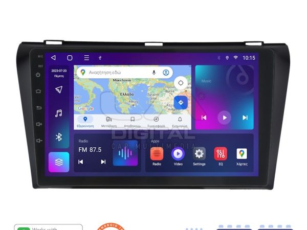LM Digital - LM ZN4034 GPS Οθόνη OEM Multimedia Αυτοκινήτου για MAZDA 3  2009>2014 (CarPlay/AndroidAuto/BT/GPS/WIFI/GPRS)