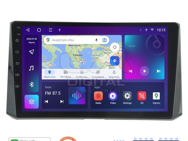 LM Digital - LM ZN4204 GPS Οθόνη OEM Multimedia Αυτοκινήτου για Toyota Corolla 2019> (CarPlay/AndroidAuto/BT/GPS/WIFI/GPRS)