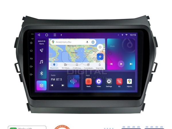 LM Digital - LM ZN4309 GPS Οθόνη OEM Multimedia Αυτοκινήτου για HY SANTA FE 2013 > 2017
HY IX45 (CarPlay/AndroidAuto/BT/GPS/WIFI/GPRS)