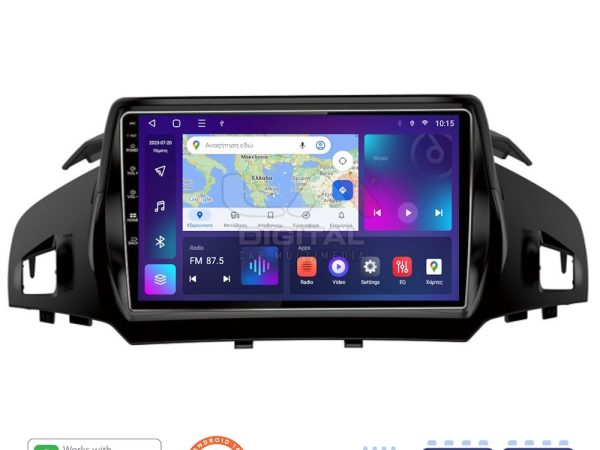LM Digital - LM ZN4362 GPS Οθόνη OEM Multimedia Αυτοκινήτου για FORD KUGA 2013> & C-MAX 2011> (CarPlay/AndroidAuto/BT/GPS/WIFI/GPRS)