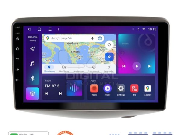LM Digital - LM ZN4402 GPS Οθόνη OEM Multimedia Αυτοκινήτου για Toyota Yaris 1999 > 2004 (CarPlay/AndroidAuto/BT/GPS/WIFI/GPRS)