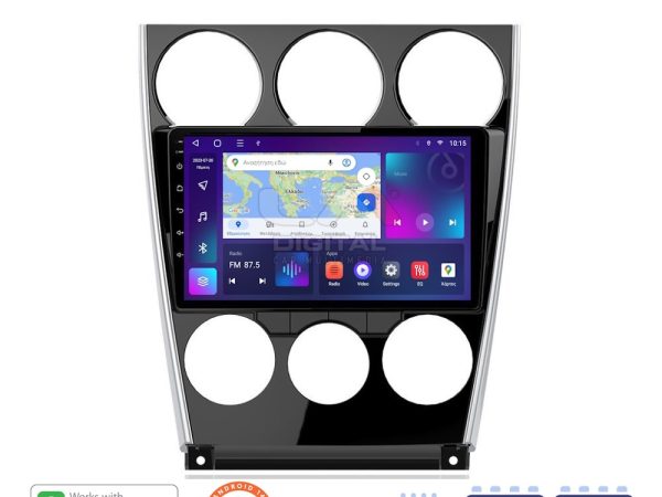 LM Digital - LM ZN4436 GPS Οθόνη OEM Multimedia Αυτοκινήτου για MAZDA 6 facelift 2005>2008  (CarPlay/AndroidAuto/BT/GPS/WIFI/GPRS)