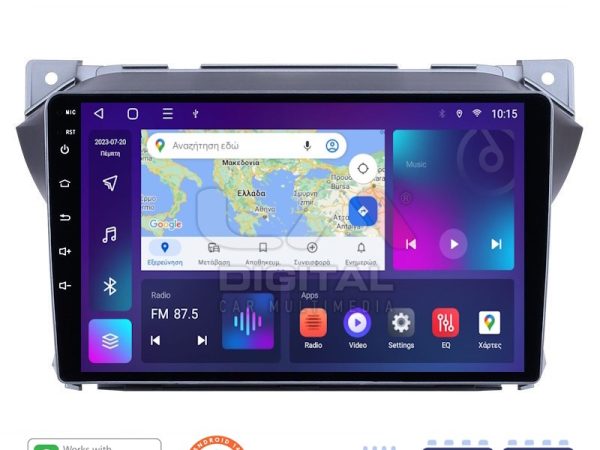 LM Digital - LM ZN4449 GPS Οθόνη OEM Multimedia Αυτοκινήτου για Suzuki Alto 2009>2016 (CarPlay/AndroidAuto/BT/GPS/WIFI/GPRS)