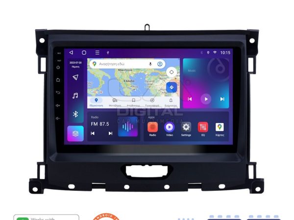LM Digital - LM ZN4575 GPS Οθόνη OEM Multimedia Αυτοκινήτου για Ford Ranger 2019 > (CarPlay/AndroidAuto/BT/GPS/WIFI/GPRS)