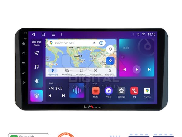 LM Digital - LM ZN4754H GPS Οθόνη OEM Multimedia Αυτοκινήτου για Toyota Yaris 2023 >high version (CarPlay/AndroidAuto/BT/GPS/WIFI/GPRS)