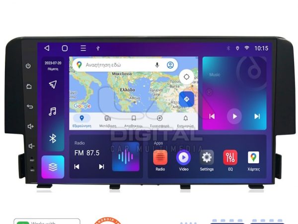 LM Digital - LM ZN4941 GPS Οθόνη OEM Multimedia Αυτοκινήτου για HONDA CIVIC 2016> (CarPlay/AndroidAuto/BT/GPS/WIFI/GPRS)