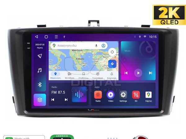 LM Digital - LM ZQ8027 GPS Οθόνη OEM Multimedia Αυτοκινήτου για TOYOTA AVENSIS T27 2009 > 2016  (CarPlay/AndroidAuto/BT/GPS/WIFI/GPRS)