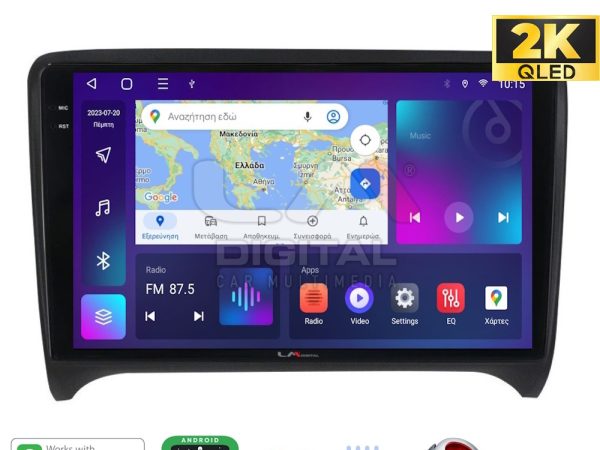 LM Digital - LM ZQ8078 GPS Οθόνη OEM Multimedia Αυτοκινήτου για AUDI TT  2007 > 2014 (CarPlay/AndroidAuto/BT/GPS/WIFI/GPRS)