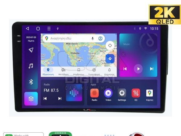 LM Digital - LM ZQ8171S GPS Οθόνη OEM Multimedia Αυτοκινήτου για Mercedes C class (W203) 1999-2004 (CarPlay/AndroidAuto/BT/GPS/WIFI/GPRS)