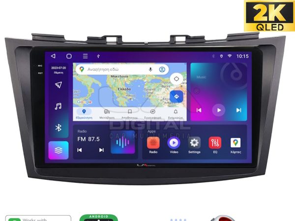 LM Digital - LM ZQ8179 GPS Οθόνη OEM Multimedia Αυτοκινήτου για SUZUKI SWIFT 2011>2016 (CarPlay/AndroidAuto/BT/GPS/WIFI/GPRS)
