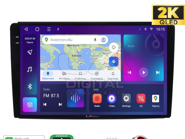 LM Digital - LM ZQ8193 GPS Οθόνη OEM Multimedia Αυτοκινήτου για DUCATO, BOXER, JUMBER  (CarPlay/AndroidAuto/BT/GPS/WIFI/GPRS)