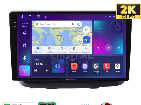 LM Digital - LM ZQ8210 GPS Οθόνη OEM Multimedia Αυτοκινήτου για Fiat Doblo 2002 > 2007 (CarPlay/AndroidAuto/BT/GPS/WIFI/GPRS)