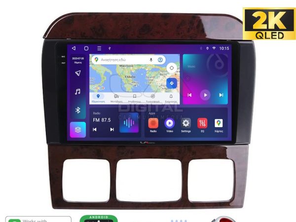 LM Digital - LM ZQ8220C GPS Οθόνη OEM Multimedia Αυτοκινήτου για MERCEDES S W220 1998 > 2005 (CarPlay/AndroidAuto/BT/GPS/WIFI/GPRS)