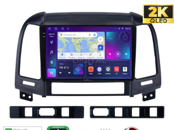 LM Digital - LM ZQ8239 GPS Οθόνη OEM Multimedia Αυτοκινήτου για Hyundai SantaFe 2006 > 2013 (CarPlay/AndroidAuto/BT/GPS/WIFI/GPRS)
