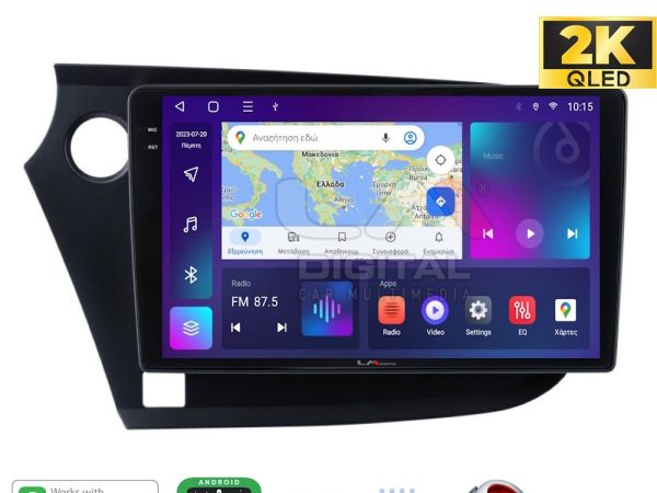 LM Digital - LM ZQ8381 GPS Οθόνη OEM Multimedia Αυτοκινήτου για HONDA INSIGHT 2009>2014 (CarPlay/AndroidAuto/BT/GPS/WIFI/GPRS)