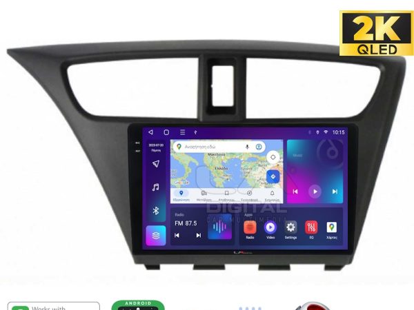LM Digital - LM ZQ8389 GPS Οθόνη OEM Multimedia Αυτοκινήτου για Honda Civic 2012 > 2016 (CarPlay/AndroidAuto/BT/GPS/WIFI/GPRS)