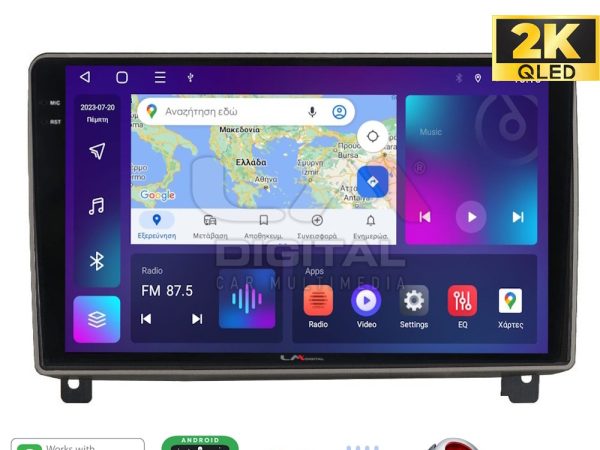LM Digital - LM ZQ8404 GPS Οθόνη OEM Multimedia Αυτοκινήτου για PEUGEOT 407 2004 > 2011 (CarPlay/AndroidAuto/BT/GPS/WIFI/GPRS)