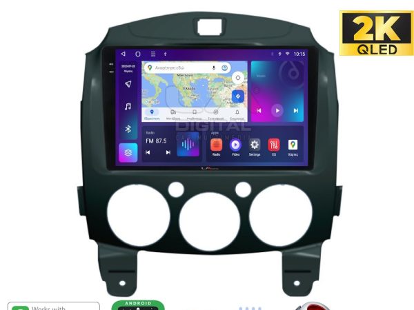 LM Digital - LM ZQ8430 GPS Οθόνη OEM Multimedia Αυτοκινήτου για MAZDA 2 2007>2014 (CarPlay/AndroidAuto/BT/GPS/WIFI/GPRS)