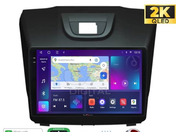 LM Digital - LM ZQ8435 GPS Οθόνη OEM Multimedia Αυτοκινήτου για ISUZU DMAX 2012> (CarPlay/AndroidAuto/BT/GPS/WIFI/GPRS)