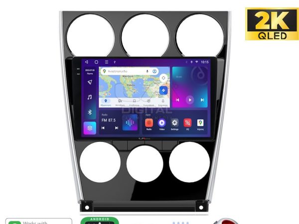LM Digital - LM ZQ8436 GPS Οθόνη OEM Multimedia Αυτοκινήτου για MAZDA 6 facelift 2005>2008  (CarPlay/AndroidAuto/BT/GPS/WIFI/GPRS)