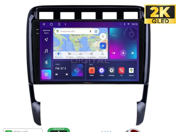 LM Digital - LM ZQ8443 GPS Οθόνη OEM Multimedia Αυτοκινήτου για PORSCHE CAYENNE 2002>2011 (CarPlay/AndroidAuto/BT/GPS/WIFI/GPRS)