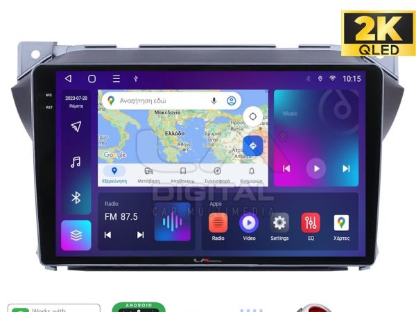 LM Digital - LM ZQ8449 GPS Οθόνη OEM Multimedia Αυτοκινήτου για Suzuki Alto 2009>2016 (CarPlay/AndroidAuto/BT/GPS/WIFI/GPRS)
